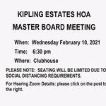 HOA BOD MTG 2.10.21